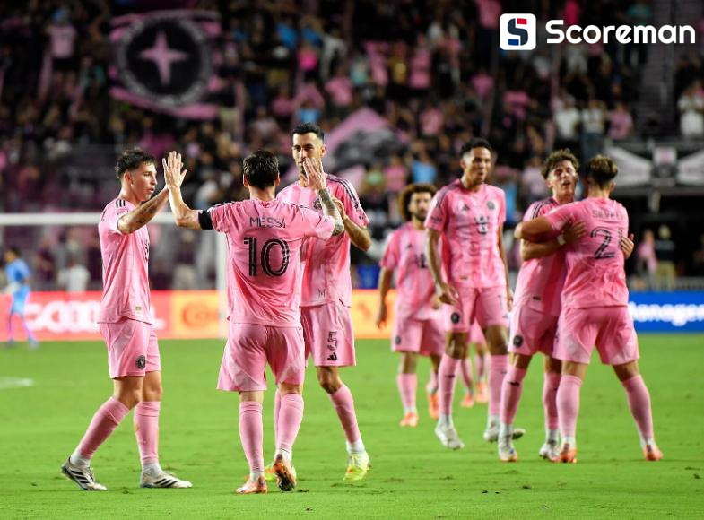 인터 마이애미, 내슈빌 SC 꺾고 MLS PO 8강 진출... 메시 2골1도움